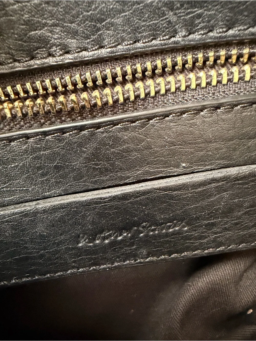 & Other Stories Black Leather Top-Handle Satchel